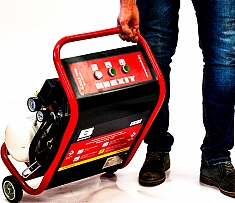 Перемещение компрессора для промывки системы отопления Brexit BrexPulse 1000 Перемещение компрессора для промывки системы отопления Brexit BrexPulse 1000