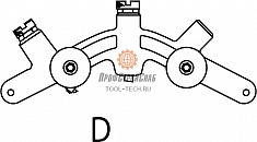 Сегмент D роторного трубореза для ПВХ труб Reed In-Line Rotary Pipe Cutter PLAS4