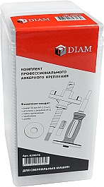 Упаковка комплекта профессионального анкерного крепления Diam M12 Упаковка комплекта профессионального анкерного крепления Diam M12